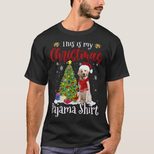 Dit is mijn kerst pyjama hond Golden Retriever T-shirt (Voorkant)