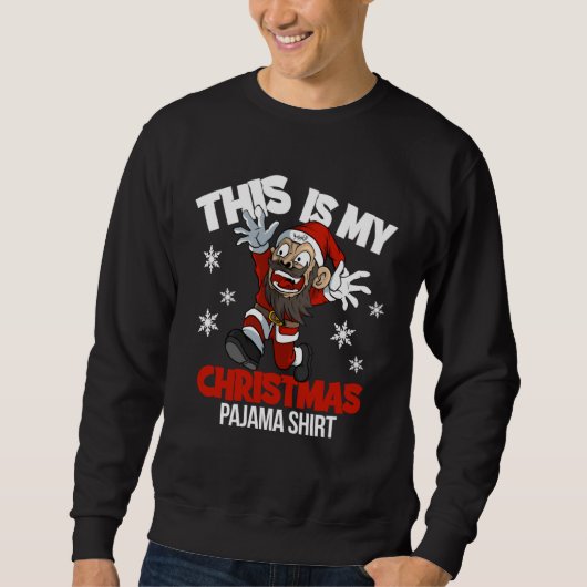 Dit Is Mijn Kerst Pyjama Kerstmis Trui (Voorkant)