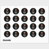 Dit is mijn kerst pyjama leuk kerst rendier ronde sticker (Vel)