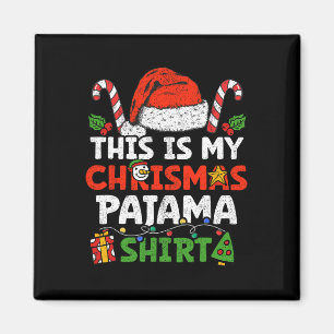 Dit is mijn kerst pyjama leuk Xmas familie vakanti Magneet