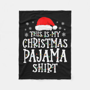 Dit Is Mijn Kerst Pyjama Leuke Familie Matching Xm Fleece Deken