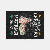 Dit is mijn kerst pyjama leuke kerst taart fleece deken (Voorkant (Horizontaal))
