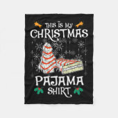 Dit is mijn kerst pyjama leuke kerst taart fleece deken (Voorkant)