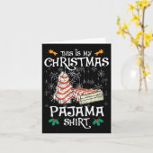 Dit is mijn kerst pyjama leuke kerst taart kaart (Gele Bloem)