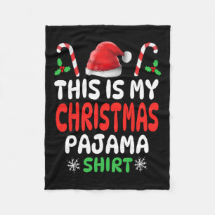 Dit is mijn kerst pyjama Mannen vrouwen Kinder jon Fleece Deken