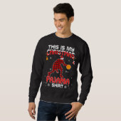 Dit is mijn kerst pyjama rood gepolijst basketbal trui (Voorkant volledig)