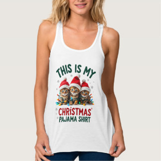 Dit Is Mijn Kerst Pyjama Shirt Kat Liefhebber Grap