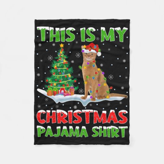 Dit is mijn kerst pyjama shirt Kerstmis  Fleece Deken (Voorkant)