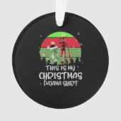 Dit is mijn kerst pyjama sirene hoofdboom Rex Ornament (voorkant)