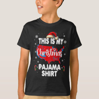 Dit Is Mijn Kerst Pyjamashirt Rode Verkiezingskaar T-shirt
