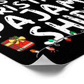 Dit Is Mijn Kerst Slaapzak Leuke Kerst Pyjama Here Poster (Hoek)