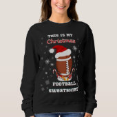 Dit is mijn kerst voetbalshirt met snacks trui (Voorkant)