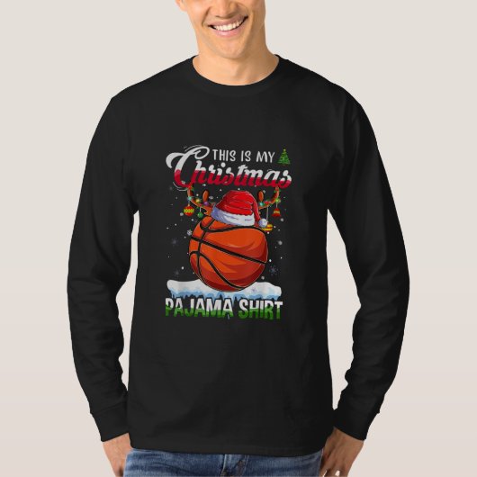 Dit is mijn kerstbal Shirt Basketball (Voorkant)