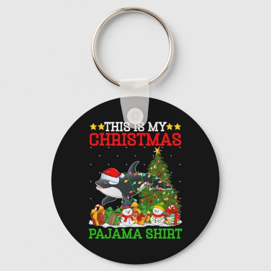 Dit is mijn kerstboom pyjama orka verlichting CH Sleutelhanger (Voorkant)