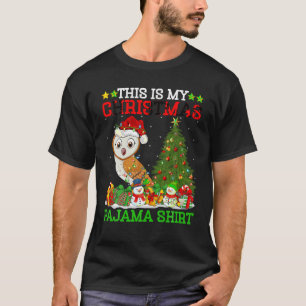 Dit is mijn kerstboom pyjama verlichting schuur ui t-shirt