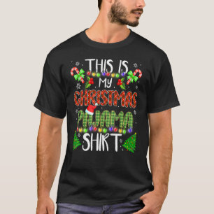 Dit is mijn kerstboomkerstboom met Kerstmis, Santa T-shirt