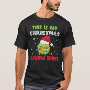 Dit is mijn kerstcadeajama Shirt-tennis-thema T-shirt