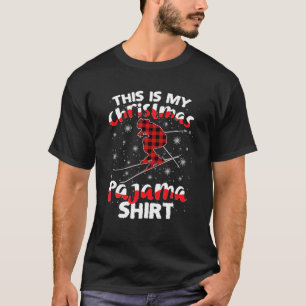 Dit is mijn kerstcadeautje Pajama Pset Skier Fun T-shirt