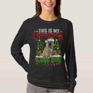 Dit is mijn kerstfeest met de Pajama terrier Dog K T-shirt
