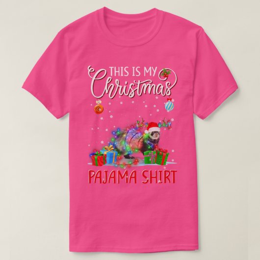 Dit is mijn kerstfeest met Pajama-feesten T-shirt (Design voorkant)