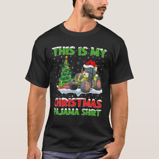 Dit is mijn kerstfeest met Pajama. T-shirt (Voorkant)