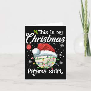 Dit is mijn kerstfeest met Pajama Volleyball Sport Kaart