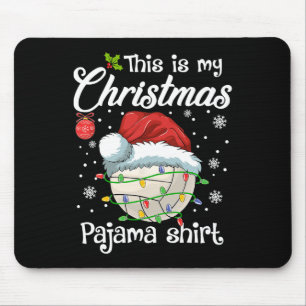 Dit is mijn kerstfeest met Pajama Volleyball Sport Muismat
