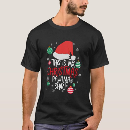 Dit is mijn kerstfeest Shirt Mannen vrouwen (Voorkant)