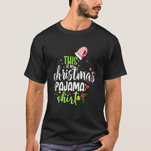 Dit is mijn kerstfeest Shirt met Kerstmis. (Voorkant)