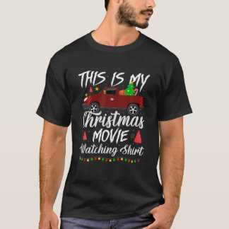 Dit is mijn kerstfilm Kijkende Kerstboom Truck T-shirt