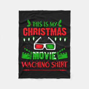 Dit is mijn kerstfilm-kijkshirt - Grappig Fleece Deken