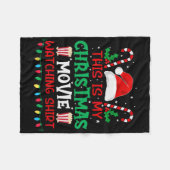 Dit is mijn kerstfilm-kijkshirt - Grappig Fleece Deken (Voorkant (Horizontaal))