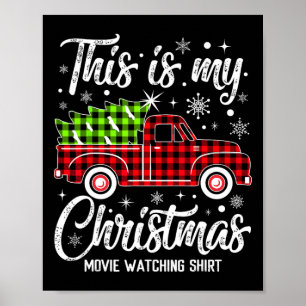 Dit is mijn kerstfilm Shirt Plaid Re Poster