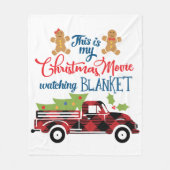 Dit is mijn kerstfilmbanket | Vluchten Fleece Deken (Voorkant)