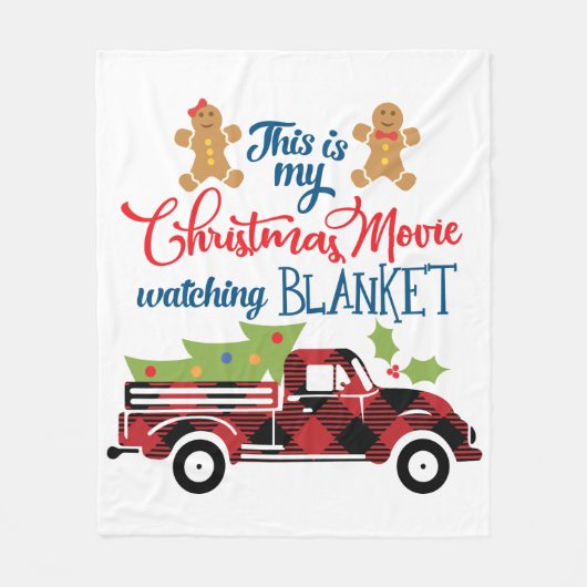 Dit is mijn kerstfilmbanket | Vluchten Fleece Deken (Voorkant)
