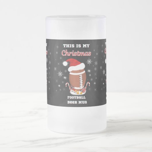 Dit is mijn kerstFootball bier Mok (Center)