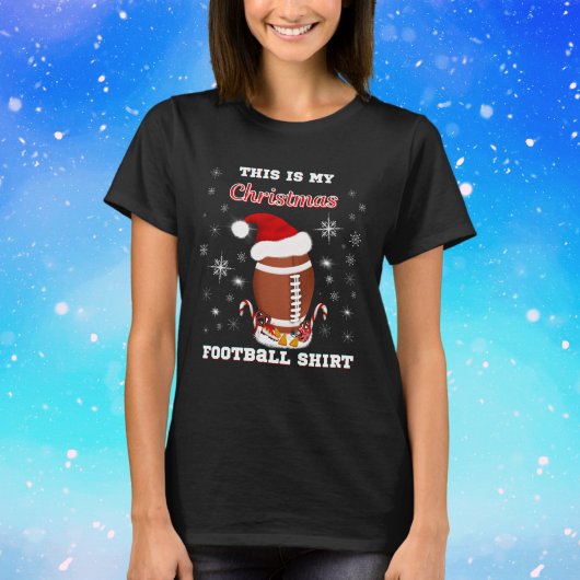 Dit is mijn kerstFootball Shirt met snacks