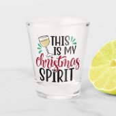 Dit is mijn kerstgeest | Grappige Drink Humor Shot Glas (Voorkant)
