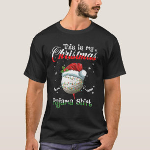 Dit is mijn kerstgolf Pajama voor jongens Mannen T-shirt