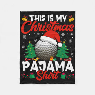 Dit is mijn kerstgolfliefhebber Mannen Vrouwen Jon Fleece Deken