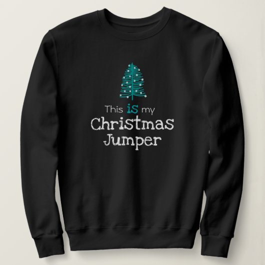 Dit is mijn kerstjumpergroene boom trui (Design voorkant)