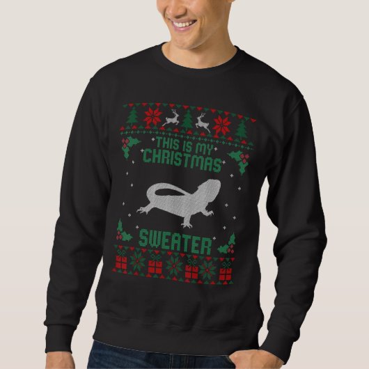 Dit is mijn kerstkeuken met draak Ugly X Trui (Voorkant)