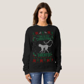 Dit is mijn kerstkeukenaapje Ugly Xmas Trui (Voorkant volledig)