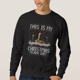 Dit is mijn kerstlampjes Pajama slangenfeest Trui
