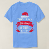 Dit is mijn kerstlezing Pajama Funny Book Quo T-shirt (Design voorkant)