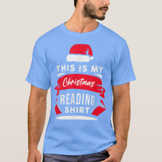 Dit is mijn kerstlezing Pajama Funny Book Quo T-shirt