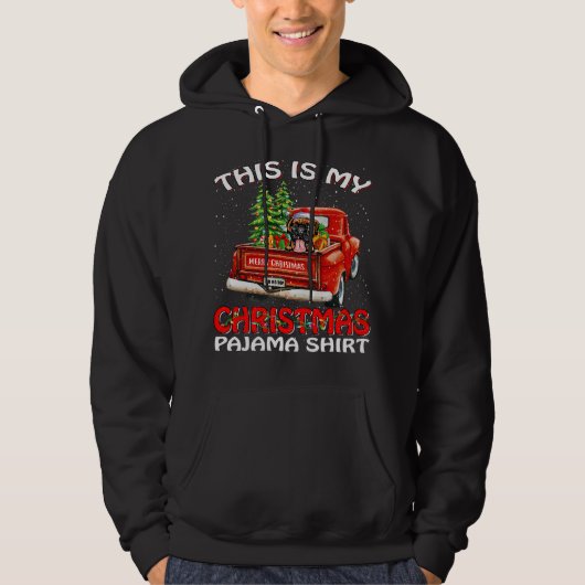dit is mijn kerstman pajama boxer tree hoodie (Voorkant)