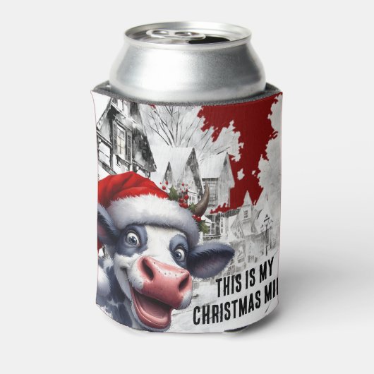 Dit is mijn kerstmelkbier blikjeskoeler (Blikje Achterkant)