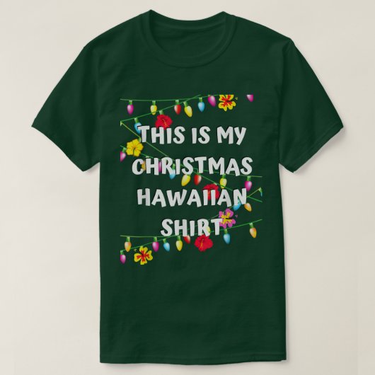 Dit is mijn Kerstmis Hawaiian Kerstmis Hawaiian T-shirt (Design voorkant)