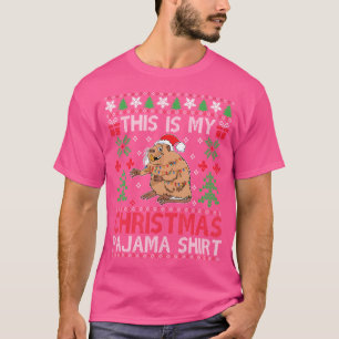 Dit is mijn Kerstmis Wombats Kerstmis T-shirt